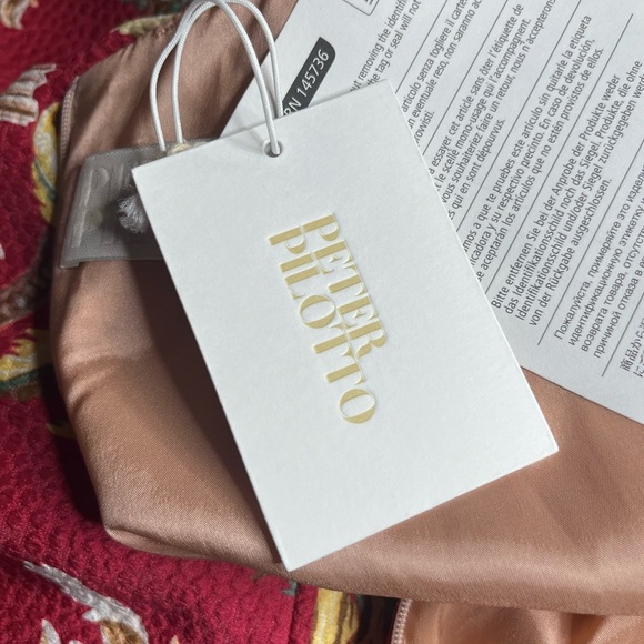 NWT Peter Pilotto- Fuchsia Printed Waffle T-Dress. Size US 4 - Picture 7 of 12